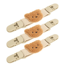10Pcs Cinch Clip Duckbill Buckle Holder Brown
