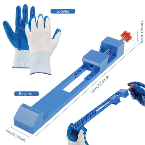 Adjustable Cutting Machine Base Guide, Electric Circular Saw Milling Positioning Clamp Precision Wood Cutting Guide