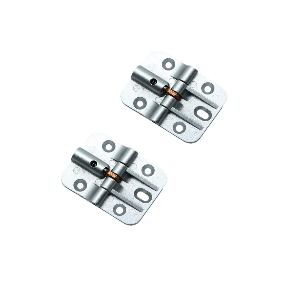 2Pcs Matte Black Adjustable 180 Degree Locking Door Hinges, Silent Folding Zinc Alloy Interior Hardware 9771547815433