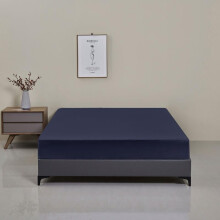 Waterproof Mattress Protector Twin 14 Inch Deep Pocket, Soft Breathable Noiseless Fitted Cover Navy