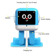 Robot Intelligent IA WiFi DeepSeek, Jouet Vocal Intelligent pour Enfants avec Reconnaissance Vocale, Jouet de Danse Interactif Jaune