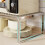 1pc Stainless Steel Microwave Shelf Organizer, Rust-Proof Countertop Storage Solution 3