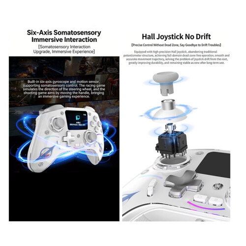Draadloze Controller voor  1/2 Hall-Effect Gamepads voor PS4/IOS/PC  Joystick Controllers Accessoires A 1