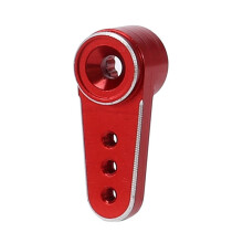 4Pcs Metal 15T Servo Arm Servo Horn Fit ES08MA II Servo for Axial SCX24 1/24 RC Crawler Car Parts,Red + Black