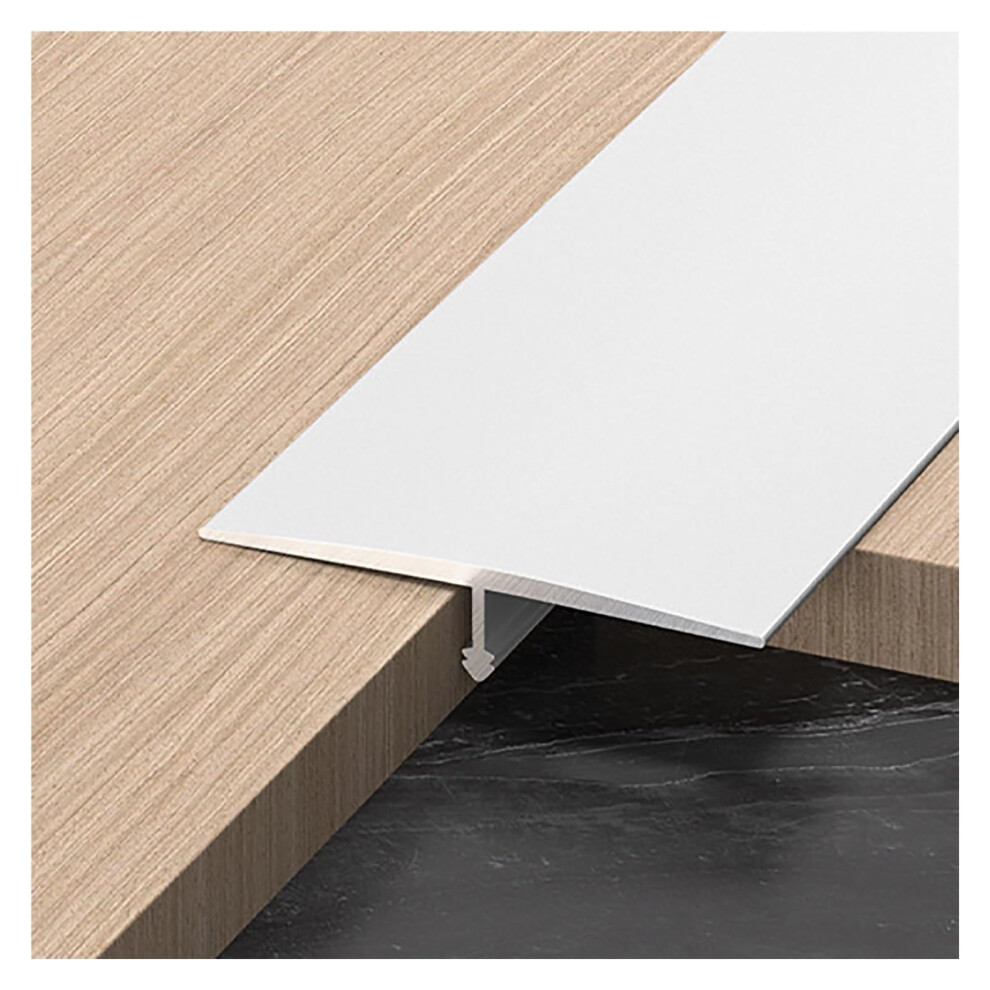3 Pcs Aluminum Floor Transition Strip T Molding Trim For Laminate Tile Carpet Doorway Threshold White 33Mm 9771547815532