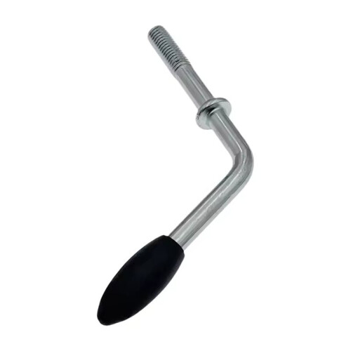 Manual Trailer Jack Hand Winch M12 Clamp Pipe Fitting for RVs Multiuse Hand Crank 1