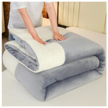 Warm Winter Velvet Blanket 200x230cm 4kg Super Soft DoubleSided Plush Grey Throw for Cozy Nights