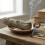 Ceramic Candle Holder with Handle, Decorative Tray for Home & Meditation Room 8