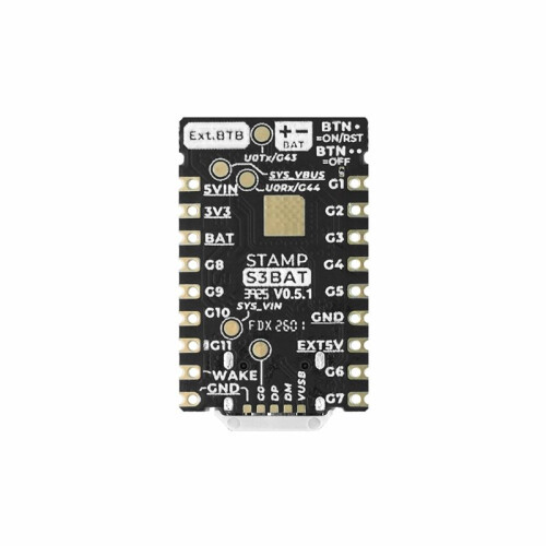 M5StampS3 BAT Module with Battery Connector ESP32-S3 Stamp-S3Bat Embedded Core Module with Integrated Power Management 2