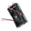 100pcs 2AA Battery Case Box with Wire Leads Battery Storage Pack DIY Power Supply Connector for Electronics Projects 3