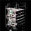 10 Layer Hard Disk Rack Hard Disk Cage Expansion Bracket 3.5 in Desktop Transparent Acrylic Hard Disk Box Rack Shelf 6