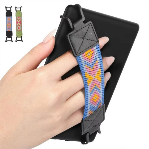 Alça de Mão Segura em Couro para e-Reader de 6 A 8 Polegadas, Versátil e Altamente Elástica, com Suporte para Os Dedos, Compatível com  e Kob A 1