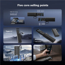 Multi-Functional High-Speed Card Reader /TF/Flash Transfer Card Carrying Case for Cameras Smartphones Computer Tablet