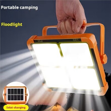 10000mAh Solcellslampa för Camping, Uppladdningsbar LED-Tältlampa, Magnetisk Nödficklampa, Powerbank för Utomhusreparationer