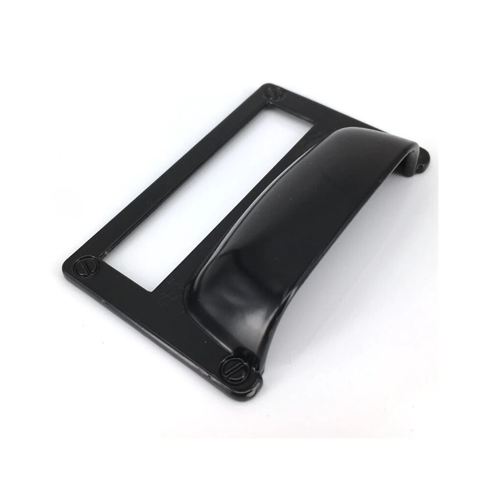 6Pcs Vintage Zinc Alloy Drawer Handles With Label Frames For Card Boxes And Cupboards A 6034214837842