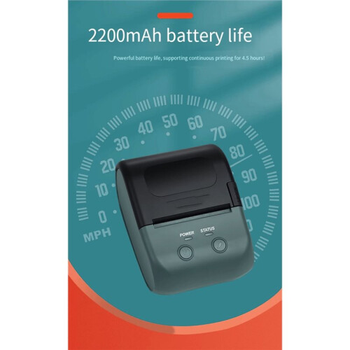 Portable Thermal Printer, Self-Adhesive Label Printer,  Sticker Maker, Supports Mobile Phones and Computers. 1