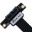 Câble Riser PCIe 4.0 X1 Coudé à 90 pour Montage Vertical de GPU, Carte  ITX USB PCIe 6