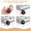 4pcs Baby Walker Replacement Wheels Walker Wheels Accessories Plastic Casters Universal Stem-Mount for Trend Strollers 10
