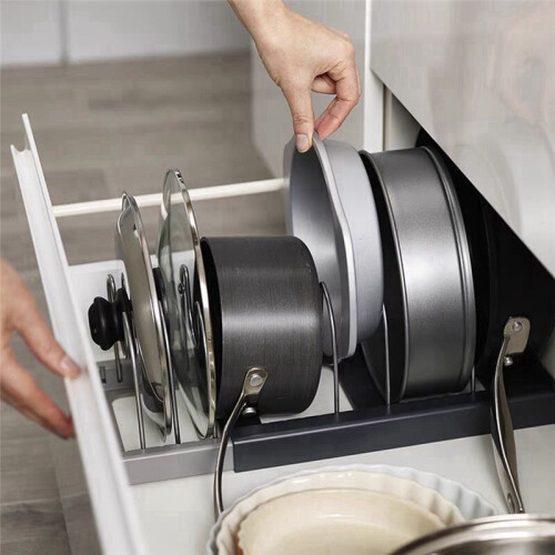 Kitchen Drawer Store Expands Kitchen Utensils Storage-Adjustable Kitchen Cabinet Storage for Efficient Use of Space. 2