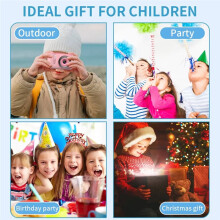 Children Kids Digital Camera 1080P Video Gift for Boys Girls Age 3-12 Card HD Photo Portable Easy to Use B