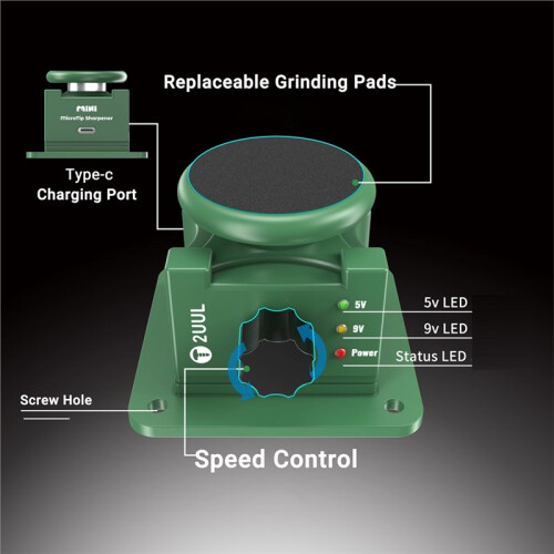 2UUL DA79  MicroTip Sharpener for Quickly Sharpening Repairing Tips of Tweezers & Precision Tools