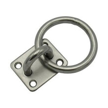 Marine Eye Plate Stainless Steel Universal with Ring - Optimal Rust Protection for Boats