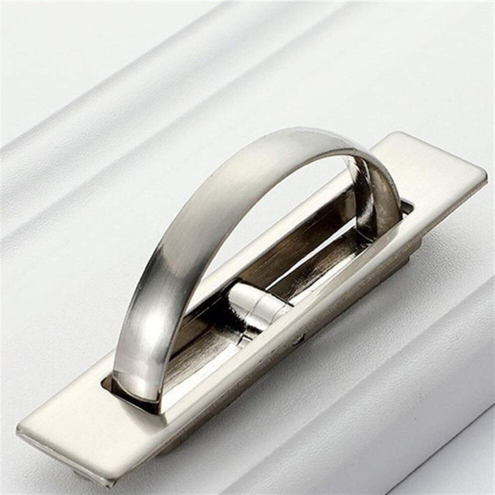 Zinc Alloy Cabinet Handles Pearl Nickel Finish, Modern Recessed Drawer Pulls For Furniture 9771547815617