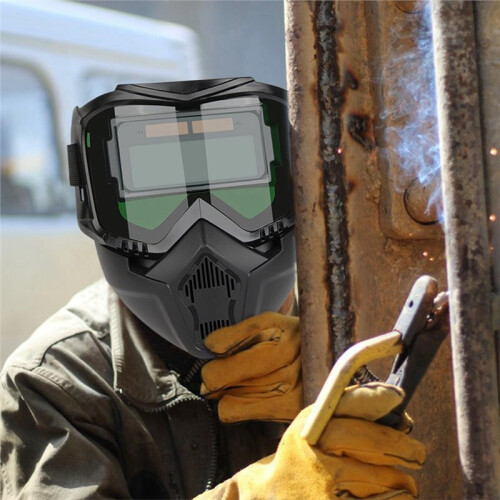 Automatic Dimming Welding Helmet with Light Protection Welding Protector Shield Detachable Welding Caps for Welders 1