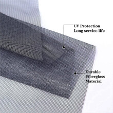 Window Screen and Screen Door Repair Kit 48"X118" Fiberglass Mesh with Roller Tool Hook Cutter Spline for Replacement