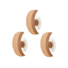 Modern Wood Wall Coat Hooks Rack with Heavy Load Capacity for Entryway Organization and Decor