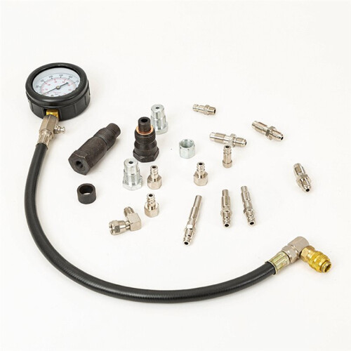 Cylinder Pressure Gauge Engine Compression Tester Kit TU-15A, 0-1000psi Auto Repair Tools 1