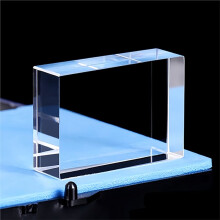 Bloco de Cristal K9 em Branco, 10x7x3cm, para Gravação A Laser 3D, Cristal Colunar Retangular