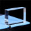 10x7x3cm Blank K9 Crystal Block  for 3D Laser Engraving Rectangular Columnar Crystal 4