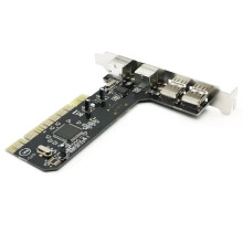 PCI auf 4 (2x PS/2 & Dual USB 2.0 ) für PC-Tastatur-Maus-Adapterkarte Erweiterungskonverter