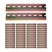 Carril Universal para Disyuntor de 15 cm, Carril DIN Ranurado de Aluminio de 35 mm para Bloque de Terminales C45 DZ47, Pista de Relés
