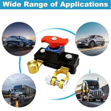 Universal Battery Disconnect & Leak Protector, 12v/24v Car Battery Disconnect , InstantPower Isolation