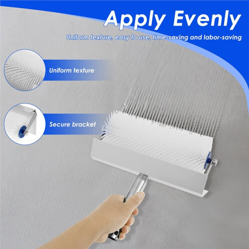 10 Inch Self-Leveling Cement Tools Spiked Screeding Compound Roller for Efficient Bubble Removal 2
