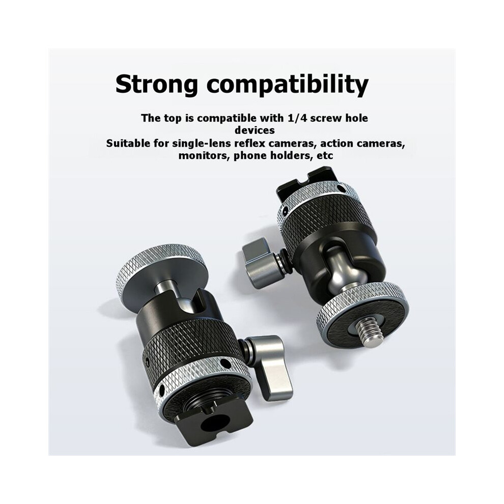 360 Rotating Metal Cold Shoe Mount Swivel Adapter For Dslr Camera Phone Monitor Microphone Tripod Accessory 6034004505760