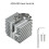 For Flashforge AD5X RD Heatsink Kits, Extruder Aluminum Heatsink Blocks, 3D Printer Accessories 2