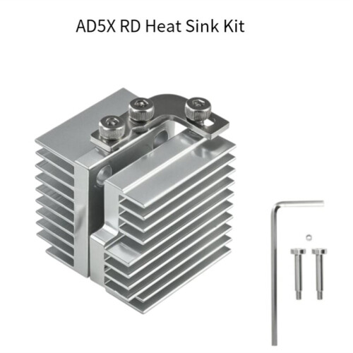 For Flashforge AD5X RD Heatsink Kits, Extruder Aluminum Heatsink Blocks, 3D Printer Accessories 1