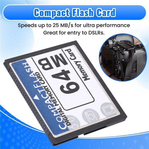 64MB Compact Flash Memory Card for Camera, Advertising Machine, Industrial Computer Card 1