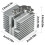 For Flashforge AD5X RD Heatsink Kits, Extruder Aluminum Heatsink Blocks, 3D Printer Accessories 6