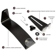 1 Unidad de Soporte Ajustable para Piernas de Guitarra con Ventosa, Reposapiés para Guitarra, Soporte para Piernas de Guitarras Clásicas, Accesorios