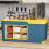 Seasoning Bottle Storage Box, Multifunctional Plastic Organizer, Space Saving Design, Adjustable Layers 3