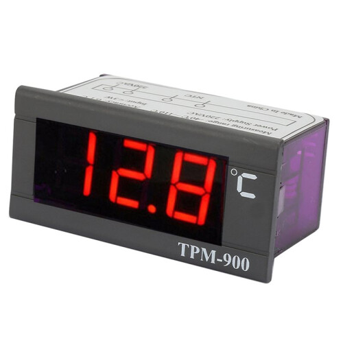 Digital Thermostat Controller TPM‑900 Digital Temperature Controller LED Panel Meter with Sensor Thermostat Controller