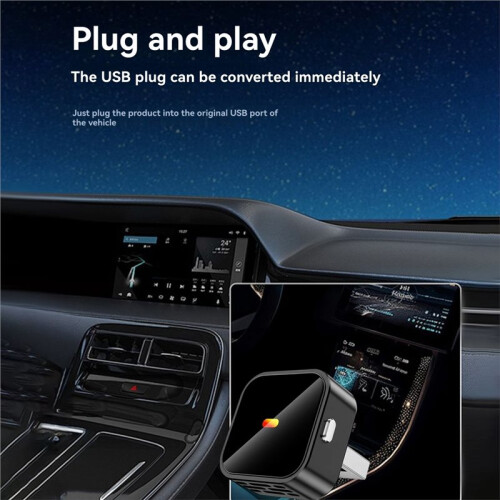 2in1 Wireless Carplay Android AUTO Switchable  5.0  AI Box USB Adapter Wired CarPlay to Wireless Carplay 2