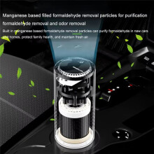 Gerador de Íons Negativos USB Purificador de Ar com Filtro HEPA para Remoção de Odores de Carro Formaldeído Ambientador Elétrico Preto