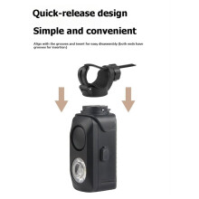 Bike Horn with LED Light Bicycle Light Horn USB Rechargeable Mountain Road Bike Front Lamp