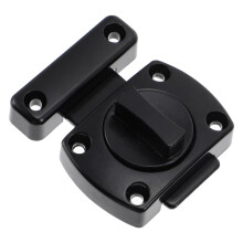 Zinc Alloy Sliding Door Bolt Lock Black Finish Heavy Duty Gate Latch for Enhanced Door Security