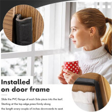 Door Stripping Seal Window Kerf Soundproof Strip V-Shaped Foam Weather Stripping for Card Slot Large Space 60 Feet Brown